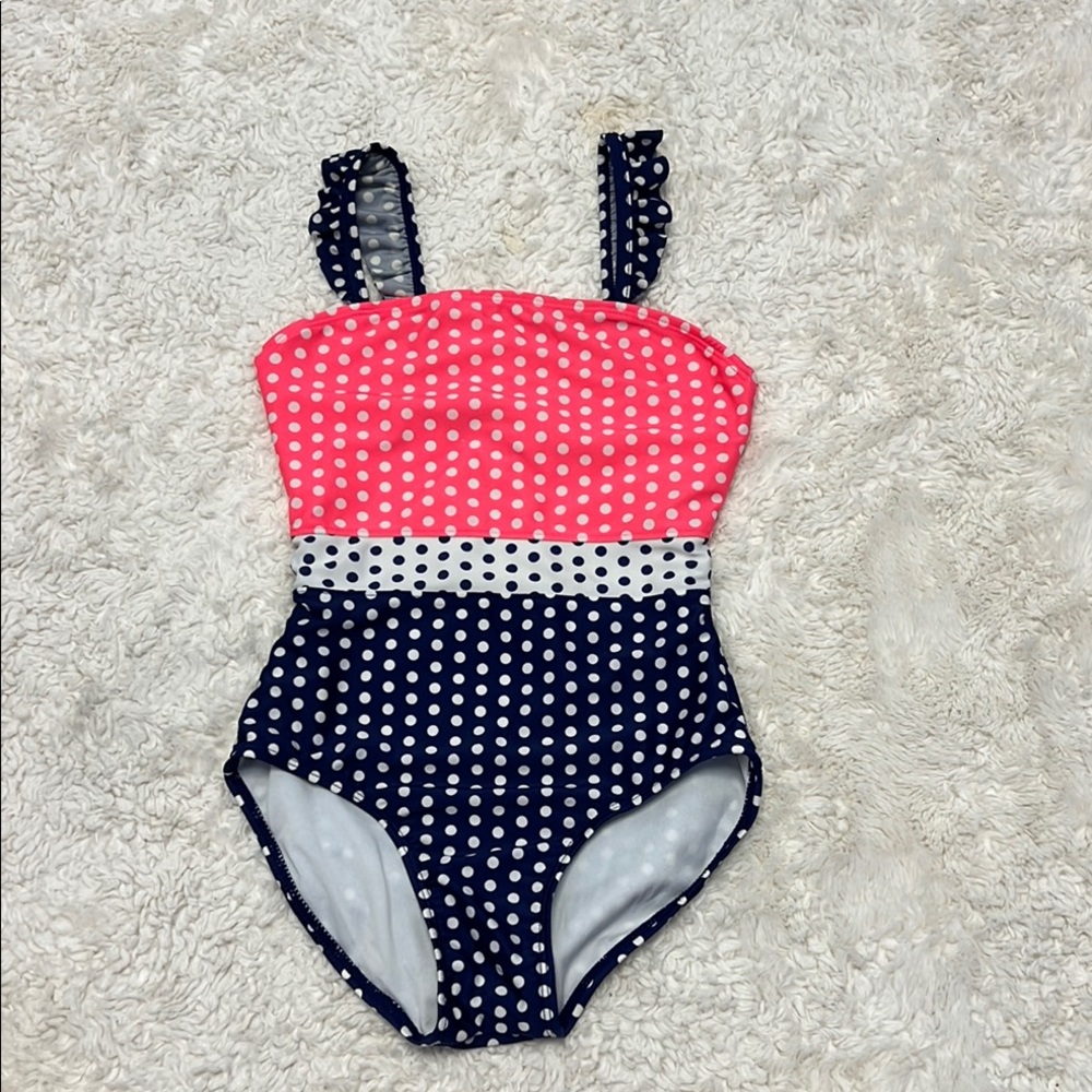 Cat & Jack Pink and Blue One Piece Swimsuit